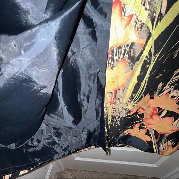 Leslie Fay Floral Print Sleeveless Maxi Dress Long Sleeve Blouse Top 2 Pc. Set - Picture 12 of 15